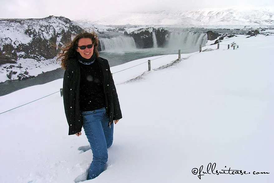 Snow in northern Iceland in June