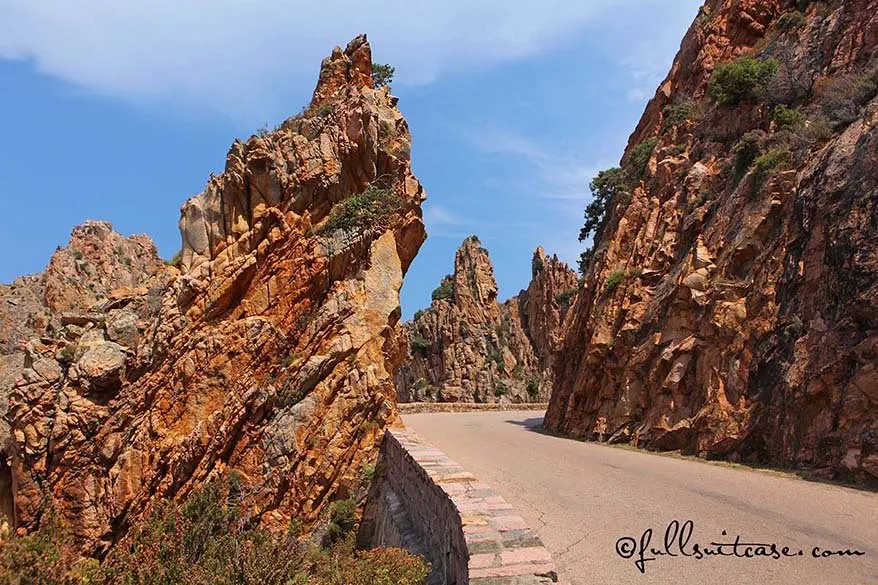 Corsica can be better visited on road trip because of the mountain roads