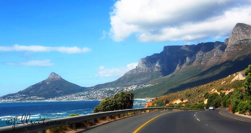 Twelve Apostles drive near Cape Town