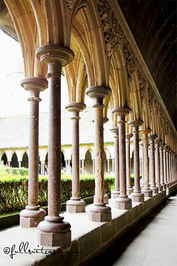 The gardens of the abbey of Mont Saint Michel