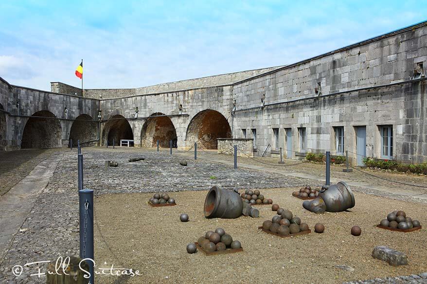 Dinant Citadel cannons and bullets