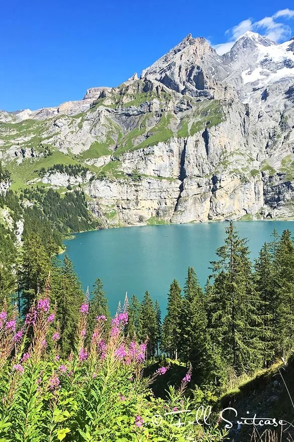 Oeschinensee Lake near Kandersteg Switzerland