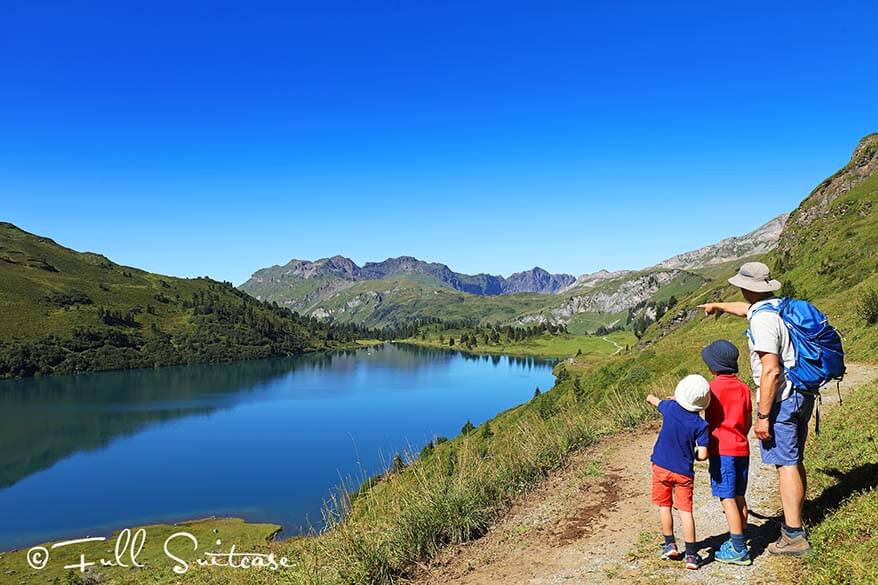 Hiking the Four Lakes Trail in Switzerland with kids