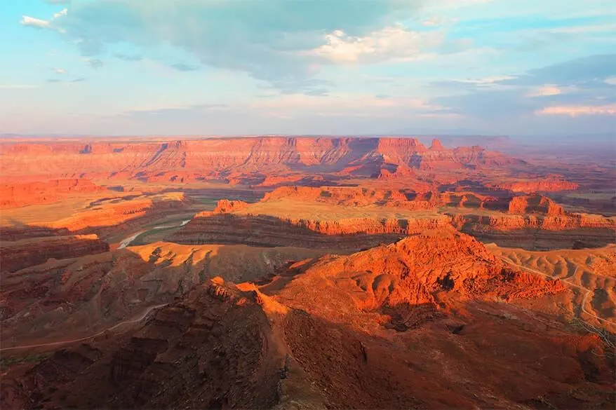 Sunset at Dead Horse Point State Park Utah USA