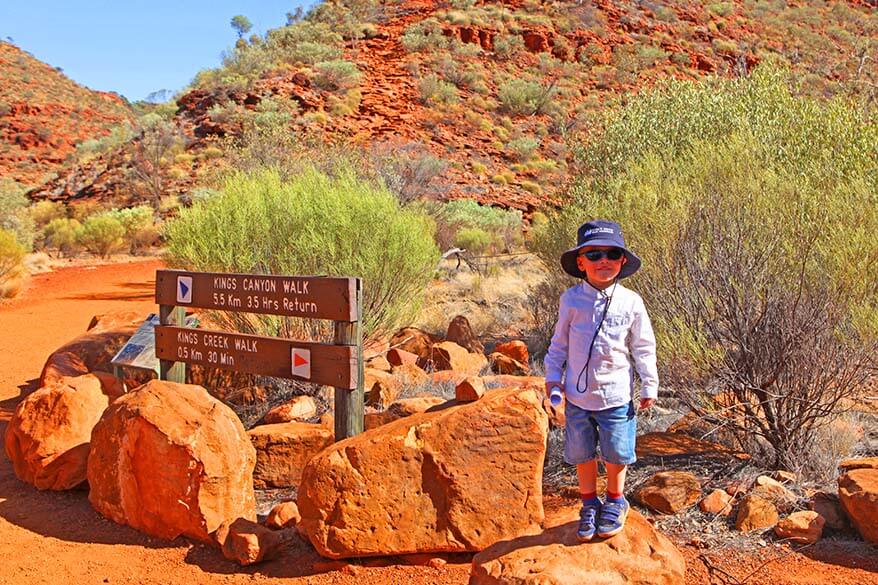 Kings Canyon Australia with Kids