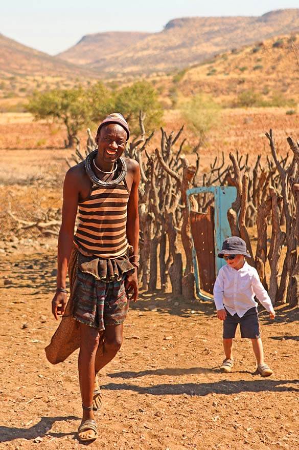 The leader of the Himba clan we visited had three wives and twenty seven children