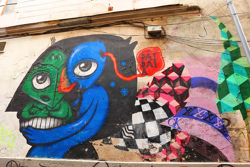 Bucharest street art is easiest to find by taking a tour with a local