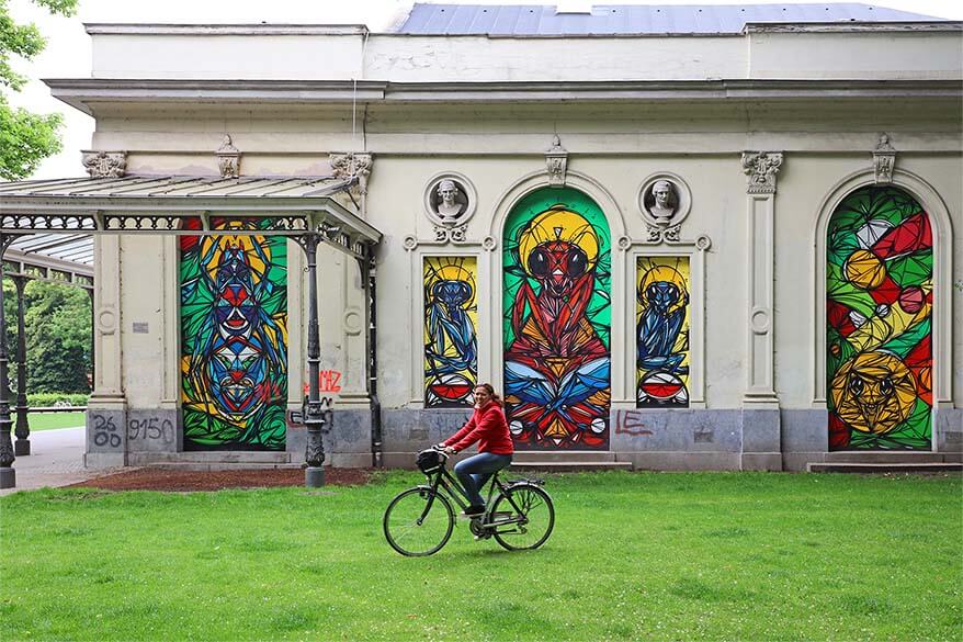 Street art at Harmonie Park Antwerp