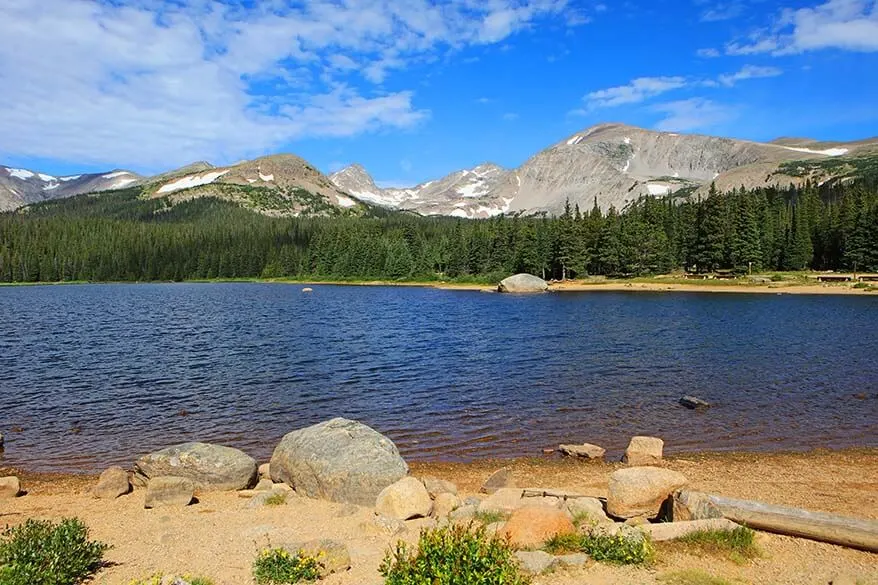 Brainard Lake on Peak to Peak Highway in Colorado