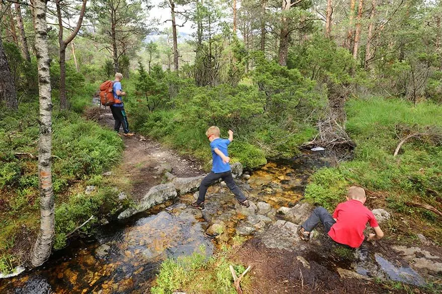 Hiking at Florli in Norway