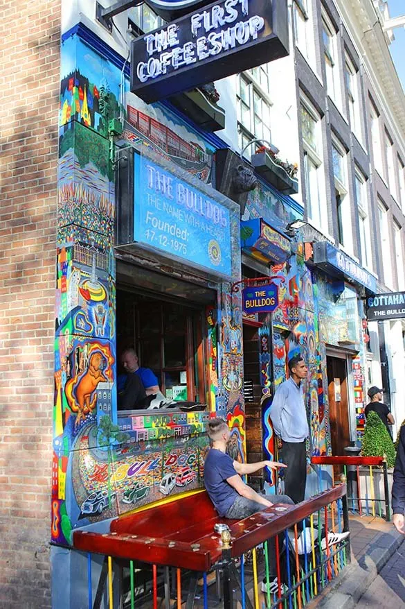 First coffee shop in Amsterdam - Red Light District