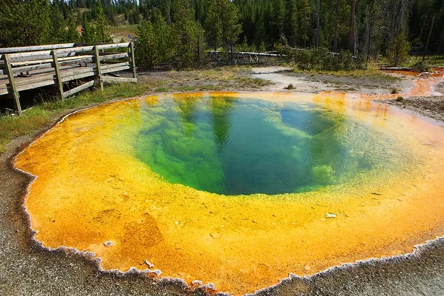 Morning Glory Pool - Upper Geyser Basin in Yellowstone National Park