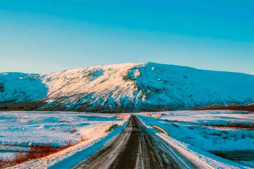 Driving the South Coast of Iceland in winter