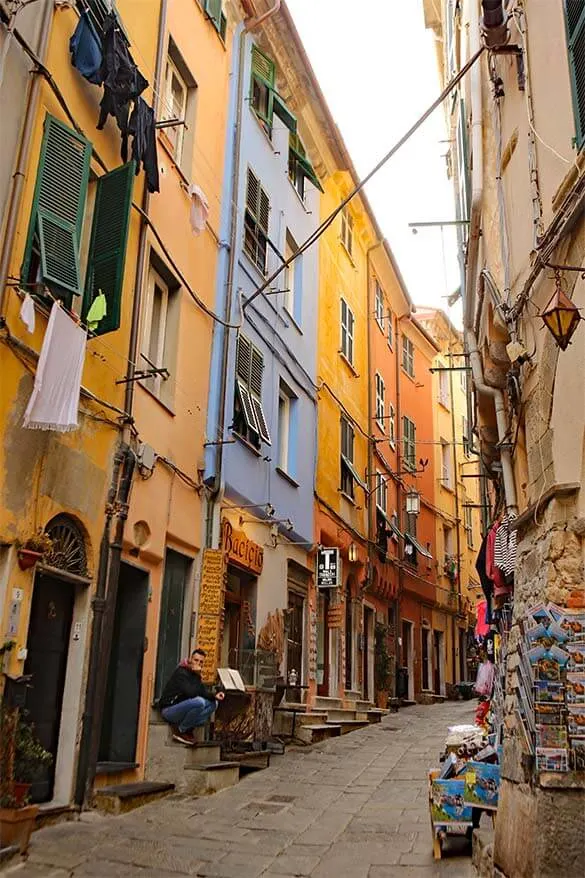 Via Capellini in Portovenere Italy