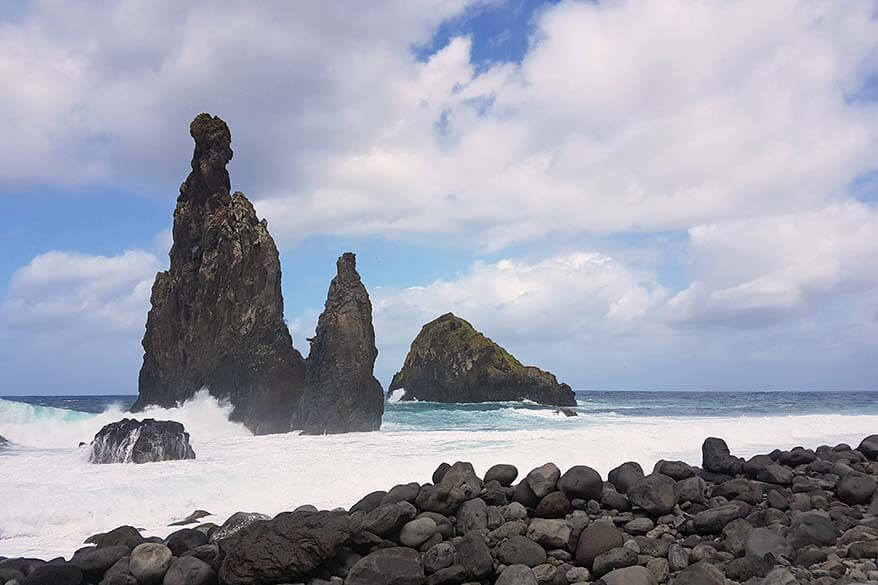 Beach at Illheus da Janela in Madeira