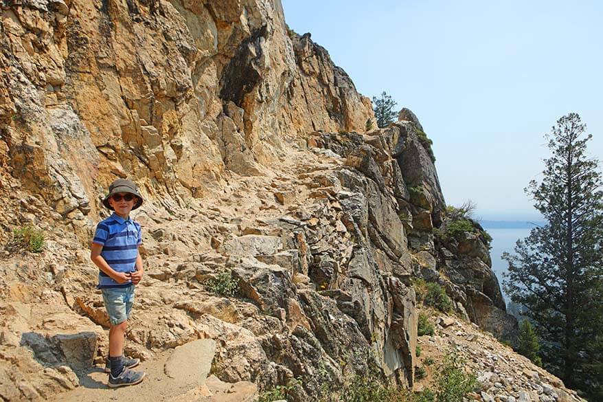 Hiking to Inspiration Point in Grand Teton with kids