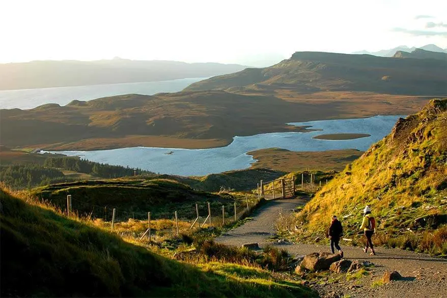 Hiking on the Isle of Skye in Scotland