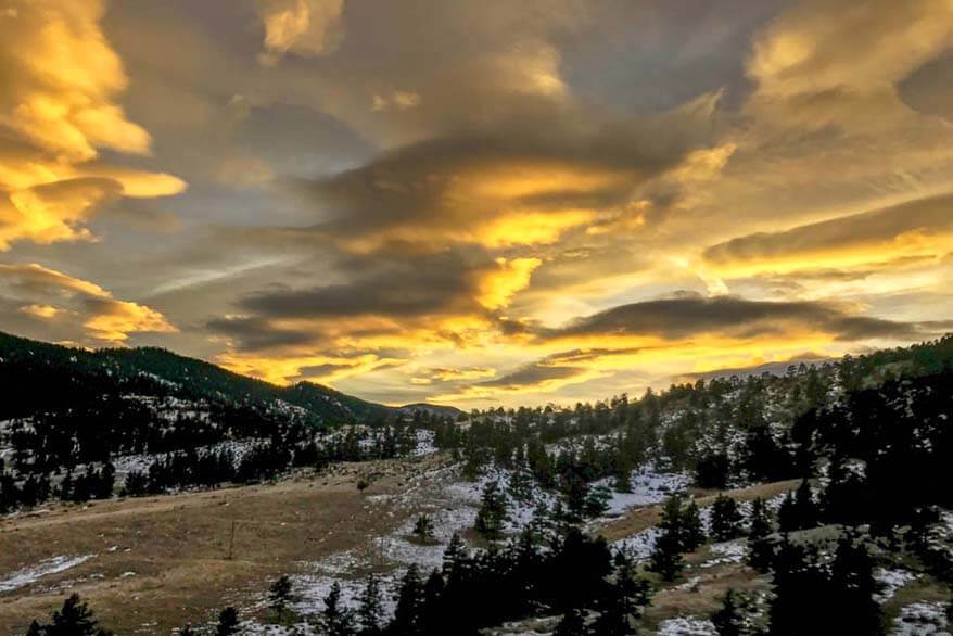 Sunrise on Trail Ridge Road in RMNP Colorado