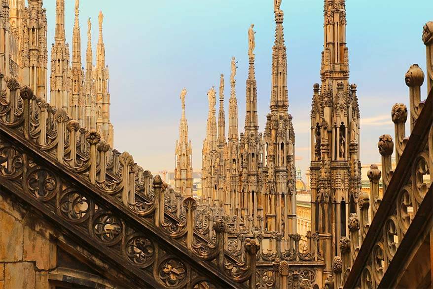 Duomo rooftop terraces are must see in Milan