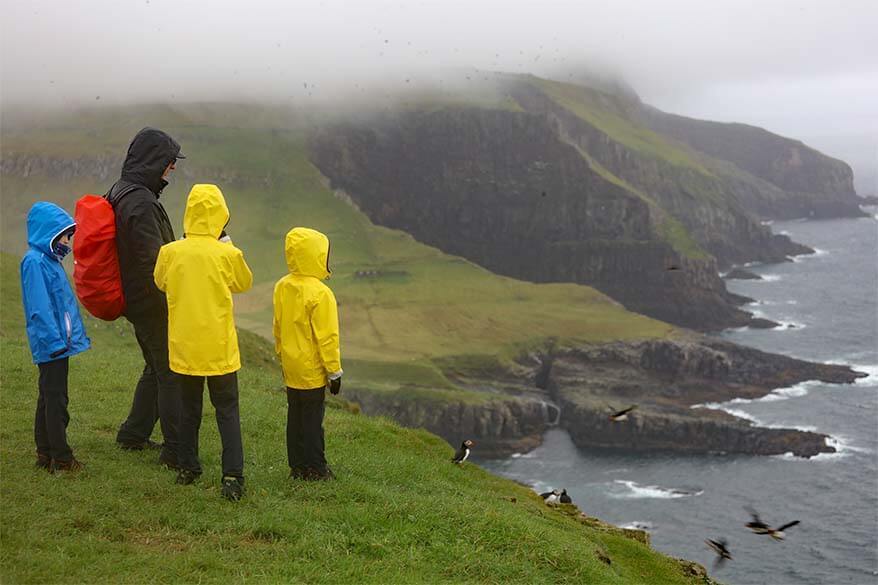 Visiting Mykines island in the rain - Faroe Islands