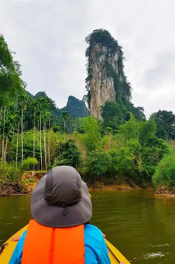 Canoe safari on Sok river with kids - Elephant Hills Thailand