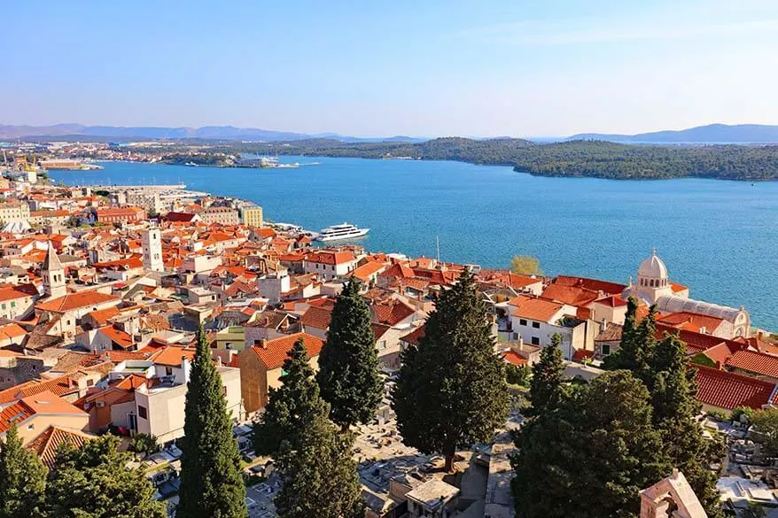 Sibenik Croatia - view from St. Michael's Fortress