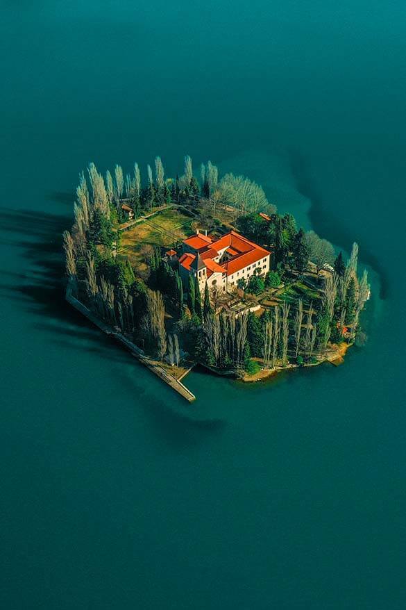 Visovac monastery in Krka National Park in Croatia