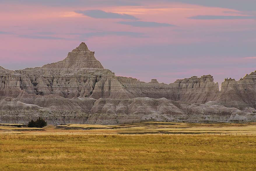 Badlands National Park - one of the best places to visit near Mt Rushmore