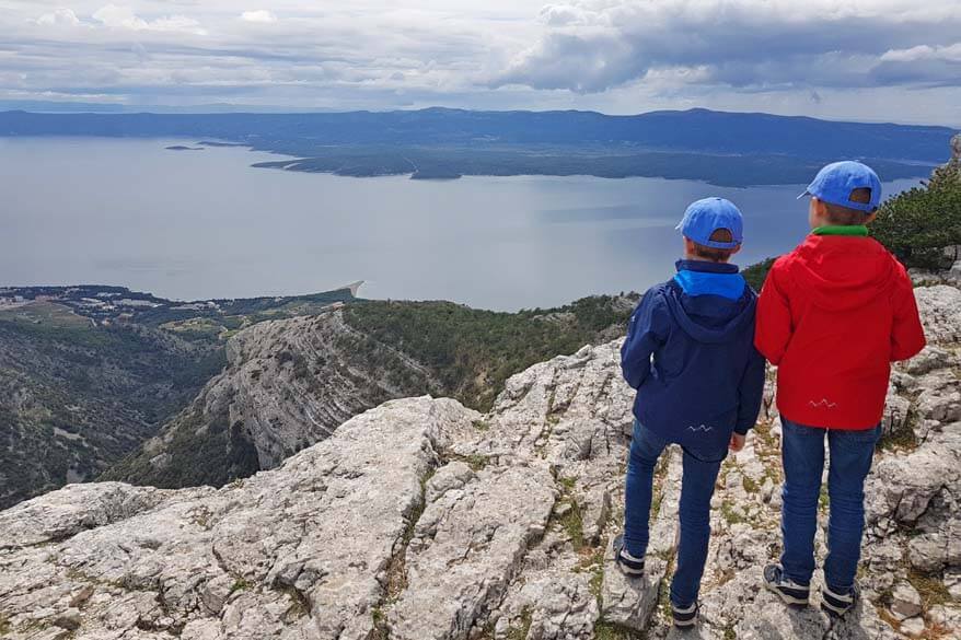 Zlatni Rat and Bol as seen from the top of Vidova Gora on Brac island