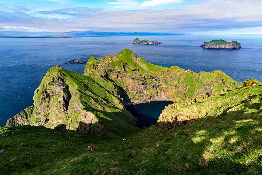 Heimaey Island cliffs on Vestmann Islands