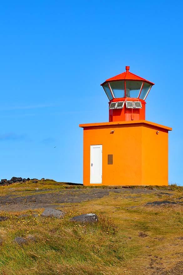 Ondverdarnes lighthouse in Snaefellsnes Peninsula Iceland