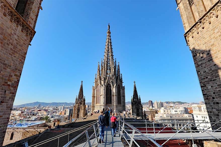 Barcelona Cathedral rooftop