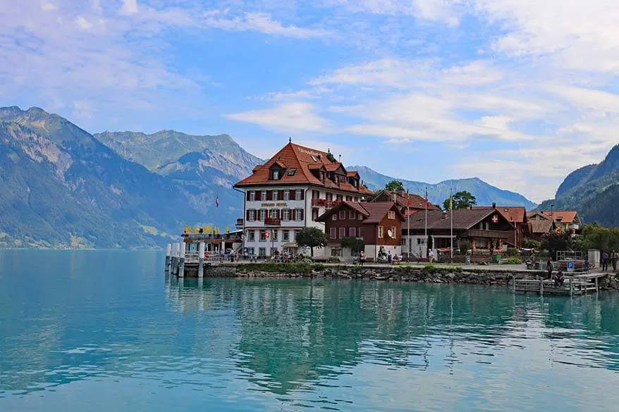 Iseltwald on Brienzersee near Interlaken in Switzerland