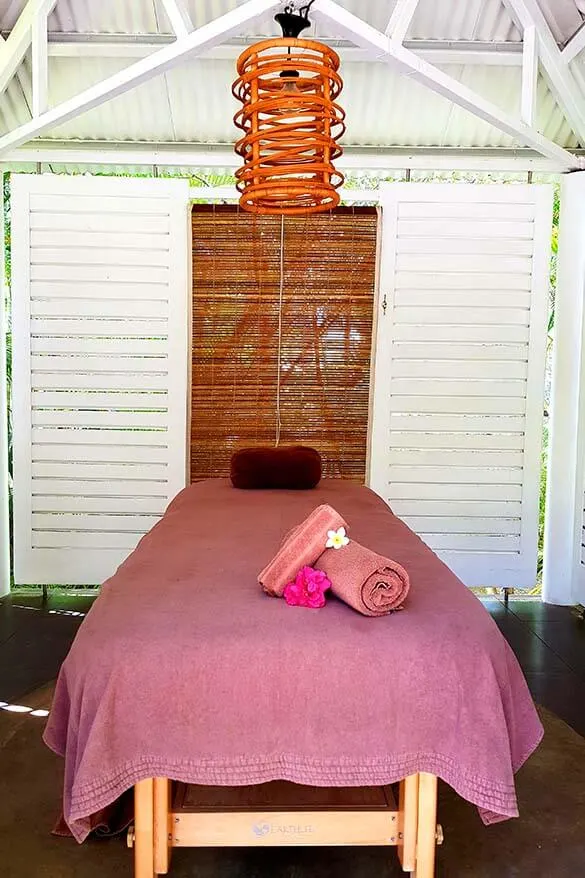 Spa area at the Ravenala Attitude hotel in Mauritius