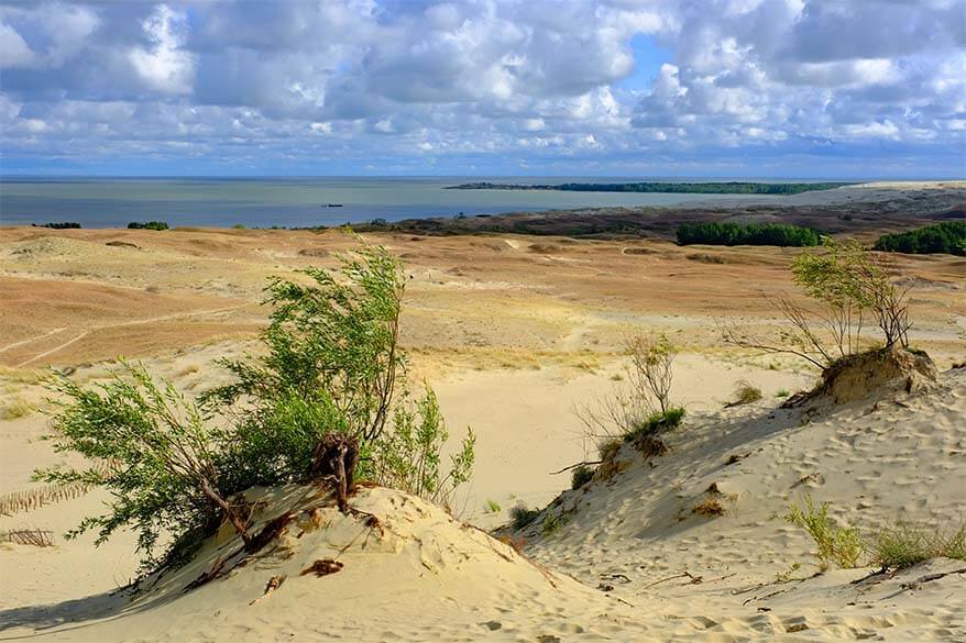 Nida sand dunes - one of the best places to see in Lithuania