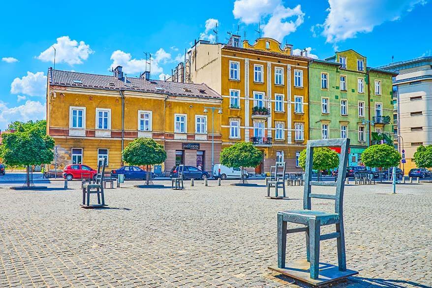 Ghetto Heroes Square in Krakow