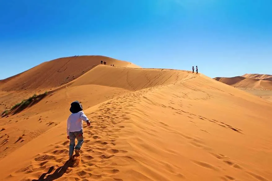 Sossusvlei with kids