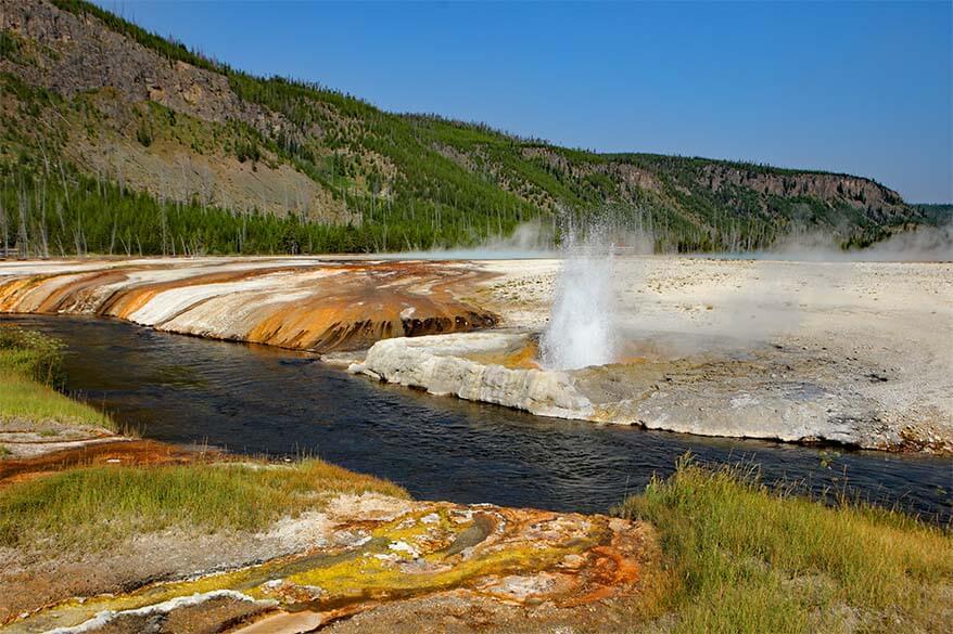 Black Sand Basin in Yellowstone