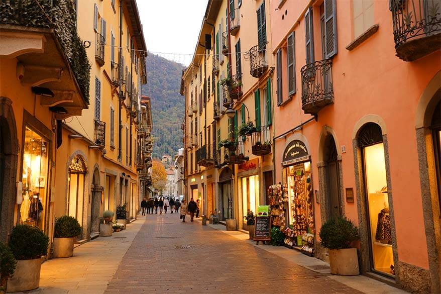 Como in Italy in the low season