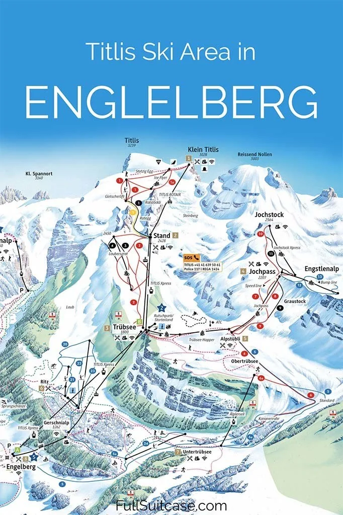 Engelberg ski map