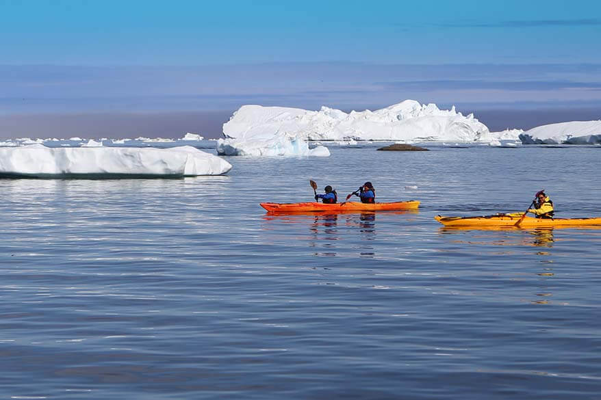 Kayaking in Ilulissat