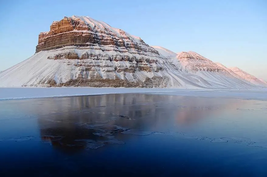 Scenery from a boat tour in Svalbard