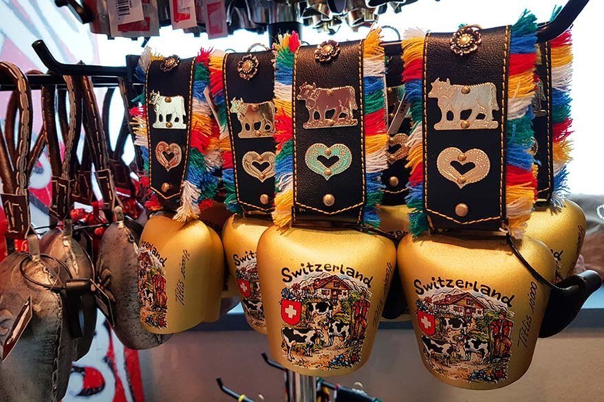 Swiss souvenirs for sale at Mt Titlis