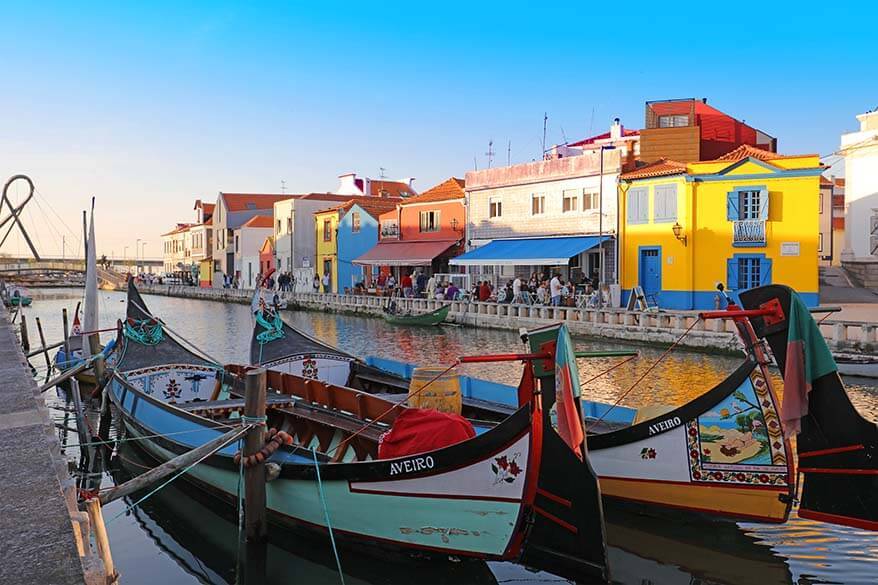 Aveiro town in Portugal