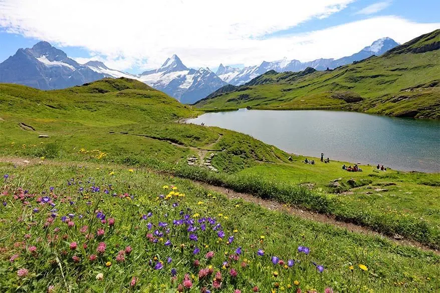 Bachalpsee near First in Grindelwald Switzerland