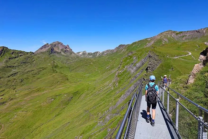 Cliff Walk in First, Grindelwald