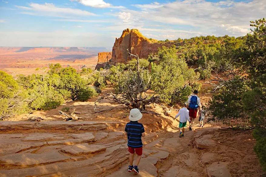 Hiking Mesa Arch Trail