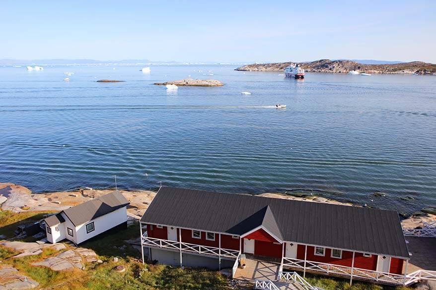 Ilulissat harbor as seen from Hotel Hvide Falke