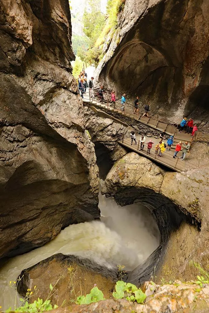 Trummelbach Falls in Switzerland