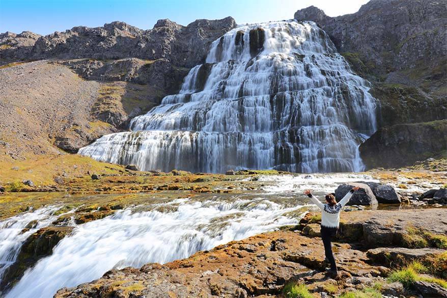 Dynjandi waterfall in Iceland